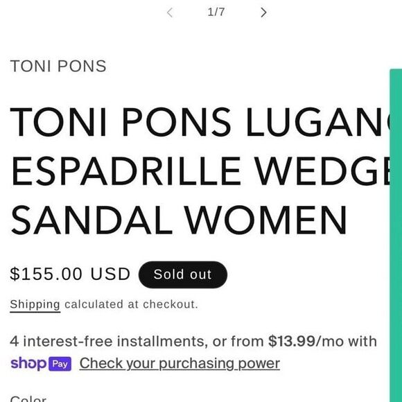 Toni Pons 'Lugano' Espadrille Wedge Sandal in Tobacco Fabric | Size US 9 - Picture 9 of 9